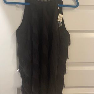 TCEC size small. NWT fringe blouse